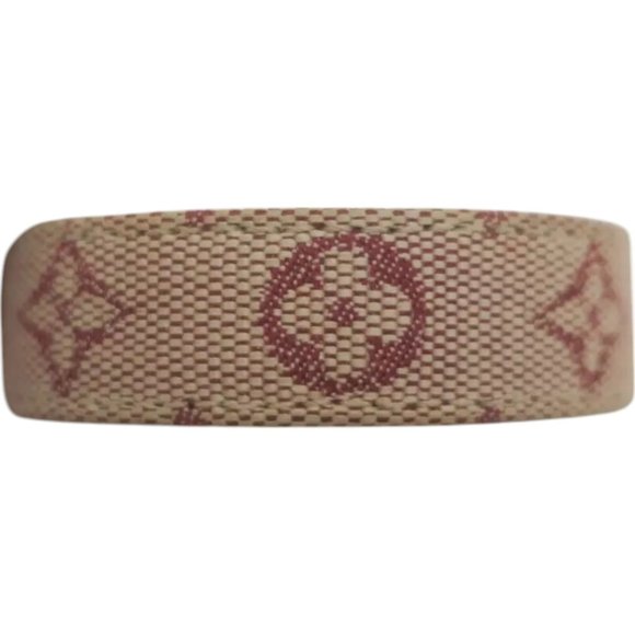 765219BC (S2) Louis Vuitton Bracelet Red Monogram Mini Lin Idylle - Picture 3 of 7